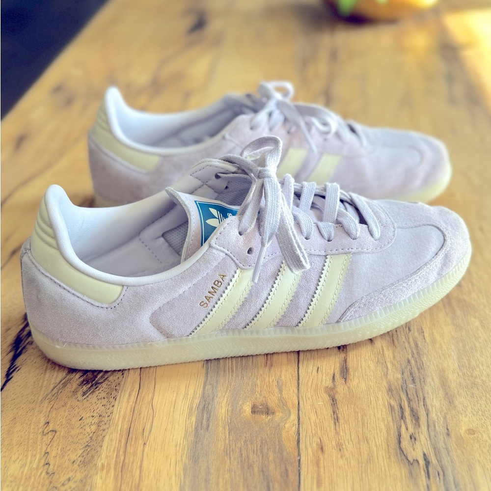 Adidas Samba OG Shoes - Lavender Suede